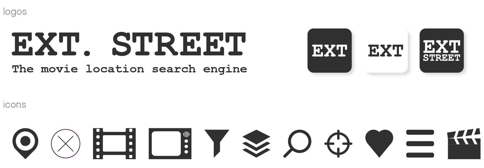 Ext Street logo and icons brand pack